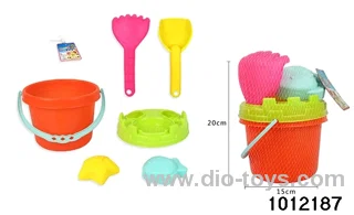 Beach toys in net bag