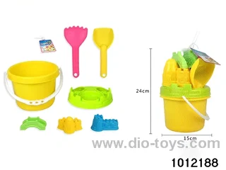Beach toys in net bag