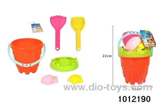 Beach toys in net bag