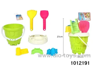 Beach toys in net bag