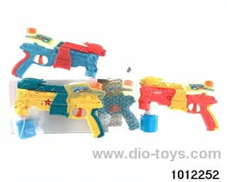 2-in-1 water gun+bubble (4-color mixed ) in color box