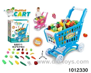 Food shopping cart in color box