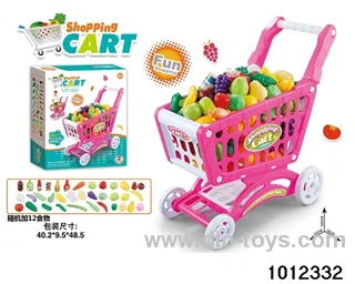Food shopping cart in color box