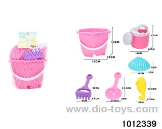 beach toys（6pcs）in Net bag