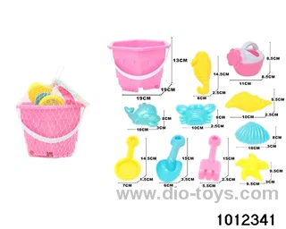 beach toys（11pcs）in Net bag