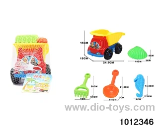beach toys（5pcs）in Net bag