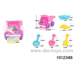 beach toys（6pcs）in Net bag