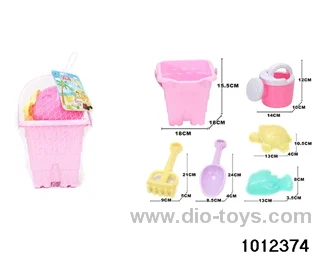 beach toys（6pcs）in Net bag