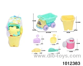 beach toys（7pcs）in Net bag