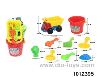 beach toys（9pcs）in Net bag