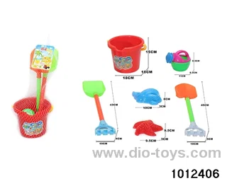 beach toys（6pcs）in Net bag