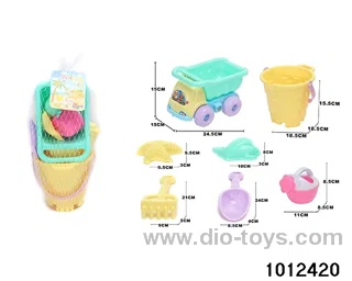 beach toys（7pcs）in Net bag