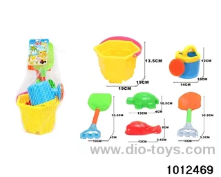 beach toys（6pcs）in Net bag