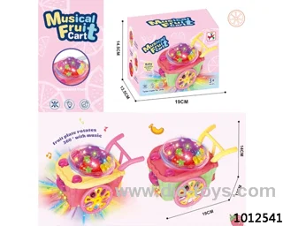 fruit cart with music 2 color mixed loading in color box