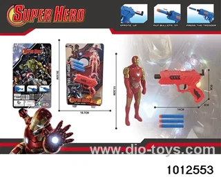 Iron Man Doll+Gun in Blister card