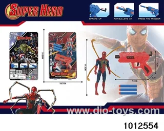 Spider Man Doll+Gun in Blister card