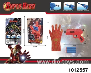 Iron Man Gloves+Gun in Blister card