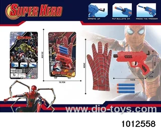 Spider Man Gloves+Gun in Blister card
