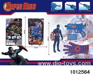 Captain America's Doll Gunner Set in Blister card