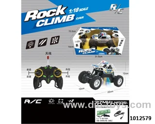 1:18 Off-road climbing  RC car with light include battery 2 color mixed loading in  Window box
