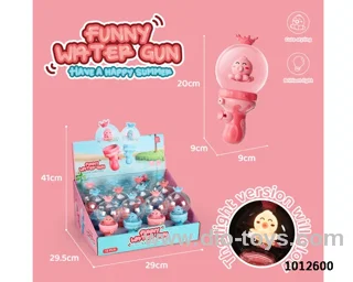 water gun with light 2 color mixed loading in display box