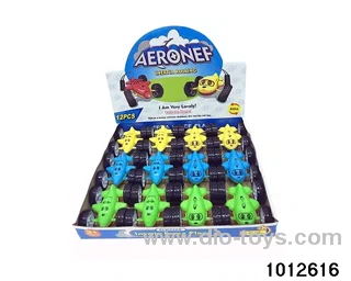 Double sided inertia dump truck in display box