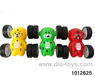 Double sided inertia dump truck in opp bag