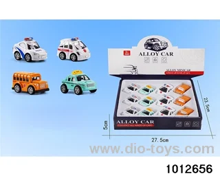 Alloy return car (4 mixed) in display box