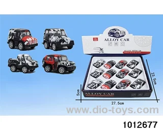 Alloy return car (4 mixed) in display box