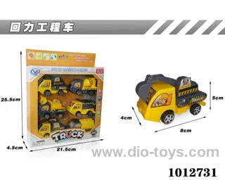 6pcs pull back car in Window box