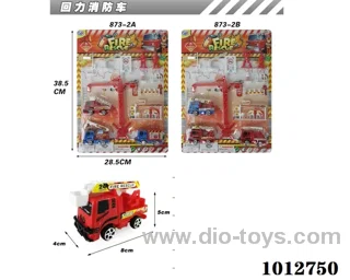 pull back car set 2sets mixed loading  in Blister card