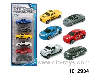 6 sliding simulation vehicles in Blister card