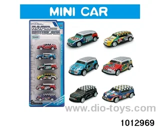 6 taxiing off-road iron cars in Blister card