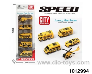 Taxi AB Material 5 Solid Color Engineering Vehicles Fly_x000D_
Machine engineering vehicle set in window box