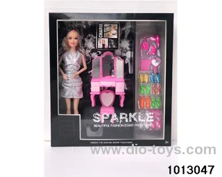 11 inch thigh nine joints real body Barbie in window box