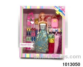 11 inch real Barbie in window box