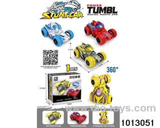 inertial rotating stunt car in color box