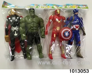 Thor, Hulk, Captain America, Iron Man 2 combinations mixed/22CM in opp bag