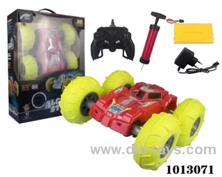 4-wheel drive RC stunt car with 3color mixed loading in window box