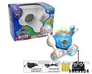 RC dog with light &music include battery in window box