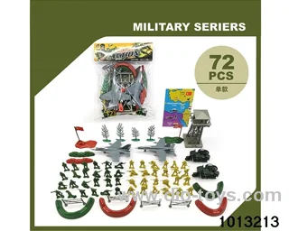 Military suit in PVC bag
