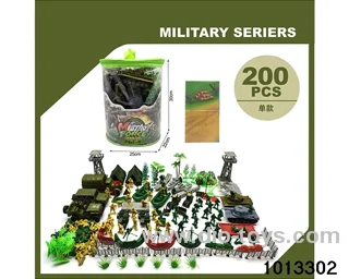 Military suit in PVC bag
