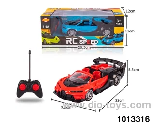 1:18 4ch 27MHz RC car with light in window box