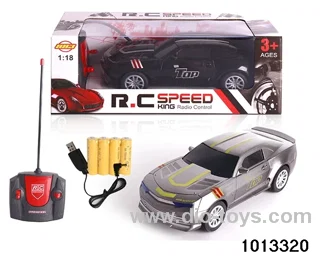1:18 4ch 27MHz RC car with light in window box（Package electricity）