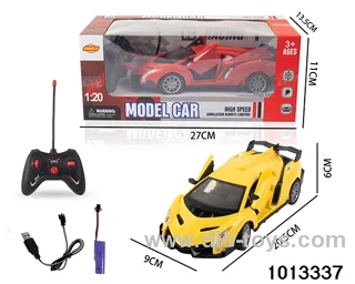 1:20 5ch 27MHz RC car with light in window box（Package electricity）
