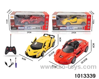 1:20 5ch 27MHz RC car with light in window box（Package electricity）