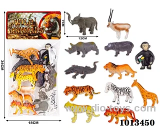 animal set in PP bag with header