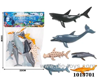 animal set in PP bag with header