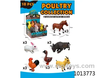 18pcs animal set in display box