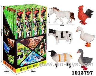 animal set in color box
